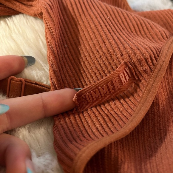 Sommer Ray workout 4 pc set - Rust and Cream - Picture 7 of 8